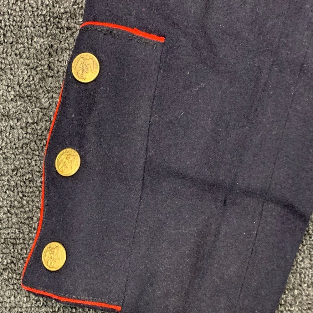 Vintage USMC Dress Blue Coat Mens Corporal - Picture 4 of 11